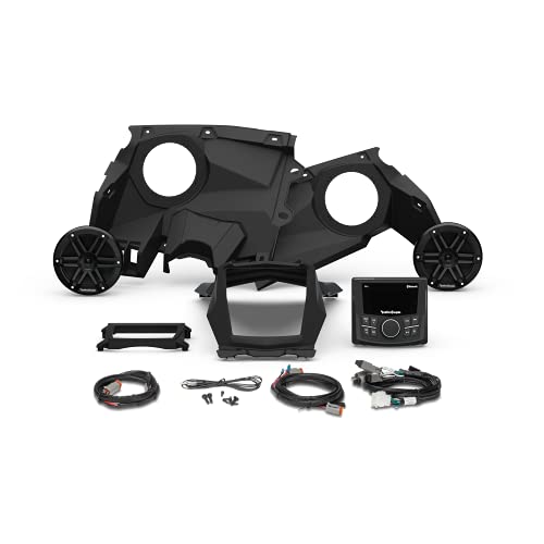 Rockford Fosgate X317-STG1 Audio Kit: PMX-1 Receiver & M0 Series Front Speakers for Select Can-Am Maverick X3 Models (2017-2022) Rockford Fosgate X317-STG1 Audio Kit: PMX-1 Receiver & M0 Series Front Speakers for Select Can-Am Maverick X3 Models (2017-2022)